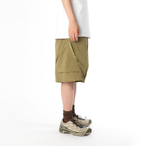 TMCAZ Loose camp shorts[Khaki]山系戶外寬松野營立體口袋輕度快幹短褲 第5張的照片