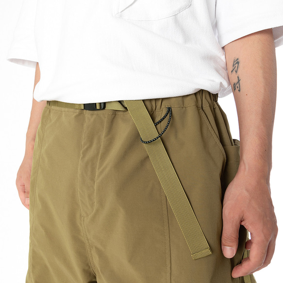 TMCAZ Loose camp shorts[Khaki]山系戶外寬松野營立體口袋輕度快幹短褲 第10張的照片