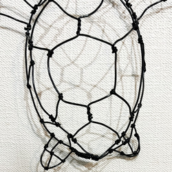 ウミガメ　海亀　立体　壁掛け　ワイヤーアート【受注販売】 5枚目の画像