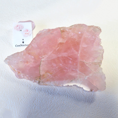 大きなローズクォーツの原石【Ⅱ】／488グラム その他置物 ConNectarth