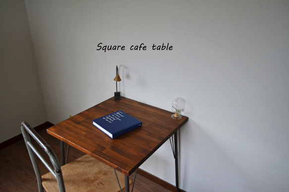 Square cafe table iron leg 60 4枚目の画像