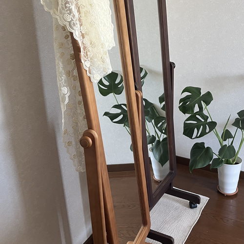 アンティーク調ミラー〔幅60cm〕 ぼん家具のおしゃれな ミラー