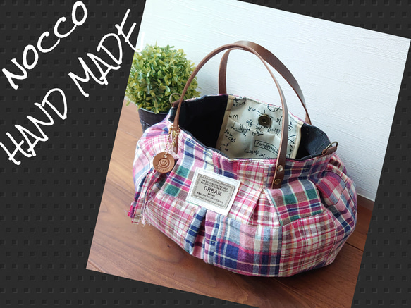 No.341【DENIM PRINT✖️ころりんBAG❤️】大きめMサイズ