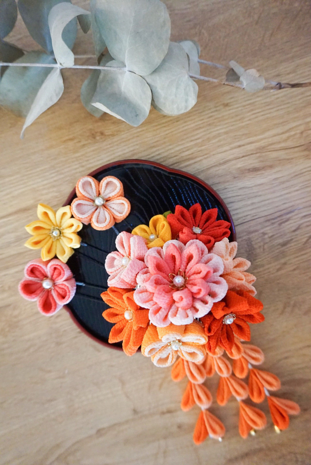 【J-3】ちりめん成人オレンジ