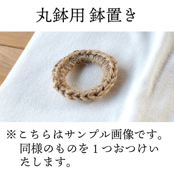【 Fabric Kinoko 02 】（コンクリート鉢に入った布の植物飾り・キノコ） 7枚目の画像