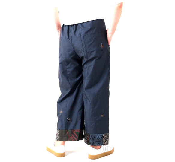 正絹色々な大島紬ランダムパッチワークメンズLsizeオ－プンシャツ 着物