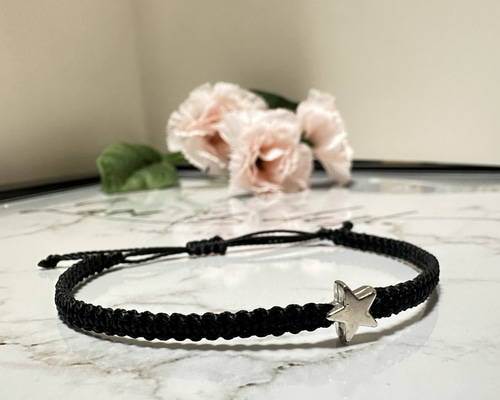 ¥450～ ★STAR ミサンガ ブレスレット アンクレット オーダー受付中 450～ ☆STAR オーダー受付中 ミサンガ アンクレットの通販 by