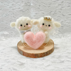 ゼクシィ掲載シリーズ】新郎新婦ひつじさんのウェルカムドール〈切り株