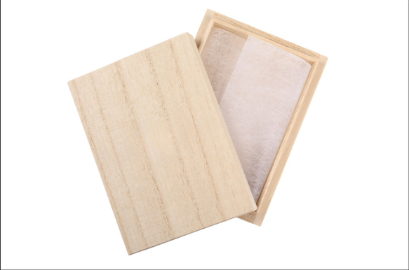 へその緒入れ桐箱 無地 印籠(インロウ)式桐箱 [日本製] オリジナル