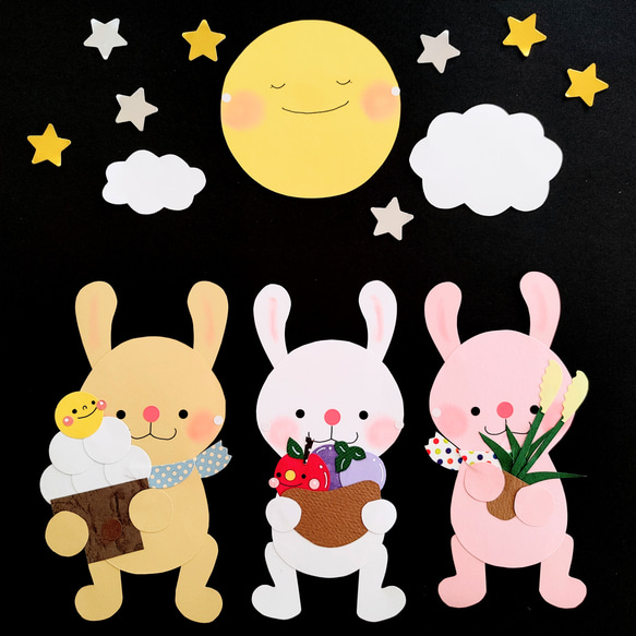 おつきみ』壁面飾りꕤ*.ﾟ受注制作⚠️10/21(月)よりおやすみし