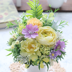 お供えアレンジ｜小さなお供え花｜造花アレンジ｜アーティフィシャルフラワー│造花ギフト｜お供え花｜枯れない花｜仏花 3枚目の画像