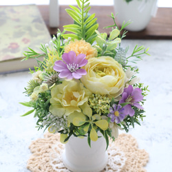 お供えアレンジ｜小さなお供え花｜造花アレンジ｜アーティフィシャルフラワー│造花ギフト｜お供え花｜枯れない花｜仏花 8枚目の画像