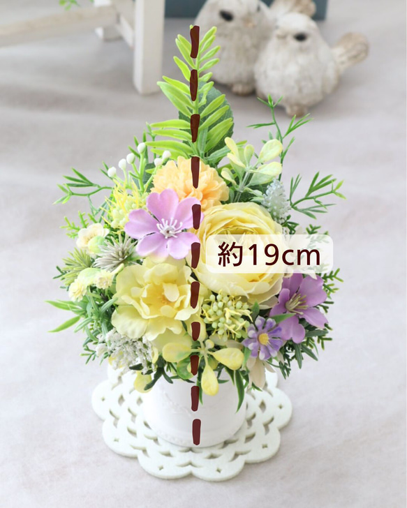 お供えアレンジ｜小さなお供え花｜造花アレンジ｜アーティフィシャルフラワー│造花ギフト｜お供え花｜枯れない花｜仏花 7枚目の画像