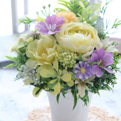 お供えアレンジ｜小さなお供え花｜造花アレンジ｜アーティフィシャルフラワー│造花ギフト｜お供え花｜枯れない花｜仏花 5枚目の画像