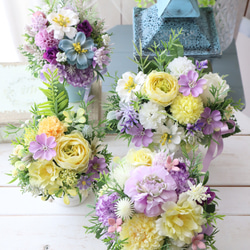 お供えアレンジ｜小さなお供え花｜造花アレンジ｜アーティフィシャルフラワー│造花ギフト｜お供え花｜枯れない花｜仏花 9枚目の画像