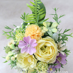 お供えアレンジ｜小さなお供え花｜造花アレンジ｜アーティフィシャルフラワー│造花ギフト｜お供え花｜枯れない花｜仏花 12枚目の画像