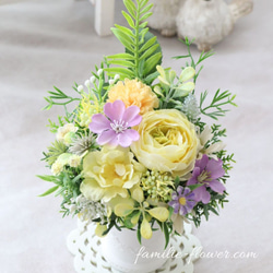 お供えアレンジ｜小さなお供え花｜造花アレンジ｜アーティフィシャルフラワー│造花ギフト｜お供え花｜枯れない花｜仏花 6枚目の画像