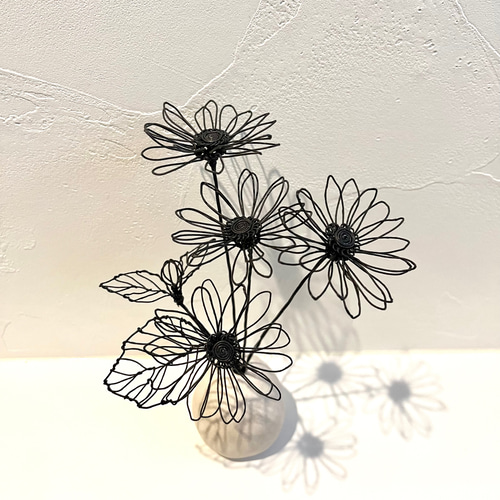 小道に咲く小花 ワイヤーアート ワイヤーフラワー ワイヤー 小道に咲く小花 ワイヤーアート ワイヤーフラワー ワイヤー