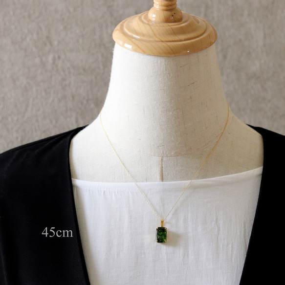 gemstone jewelry クロムダイオプサイドのネックレス　 8枚目の画像