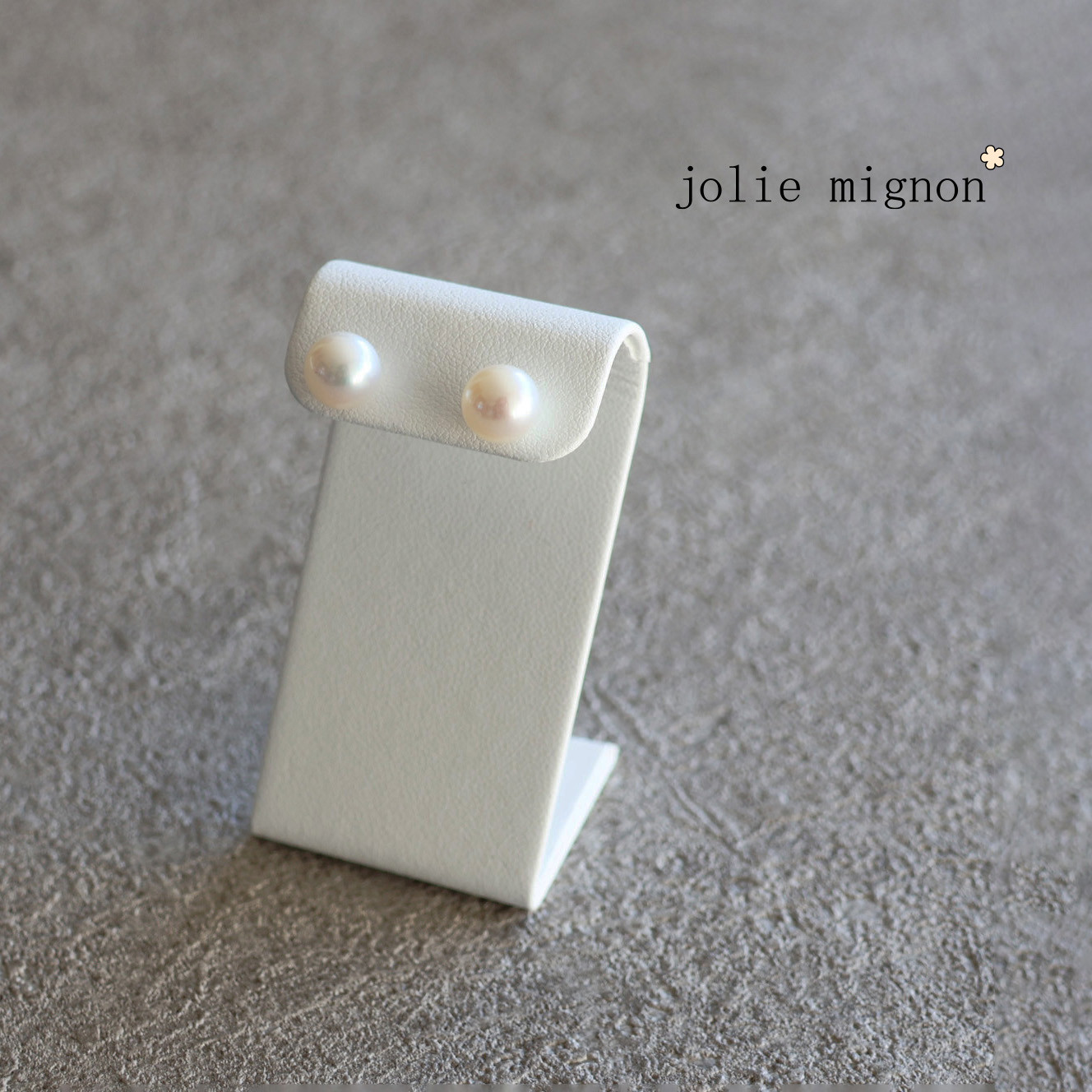 【silver925】 淡水パール 8×8.5mmピアス 【ホワイト】