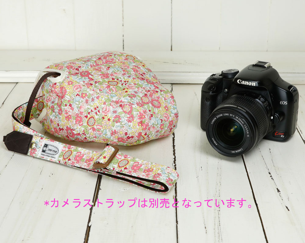 ★送料無料★カメラケース・スリムサイズ/フラワーガーデンピンク 80017-228