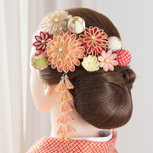 つまみ細工 髪飾り 成人式 結婚式 卒業式 七五三 753 前撮り 振袖