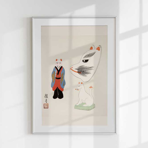 郷土玩ポスター、きつね、日本画、古民家スタイルなど様々なインテリア