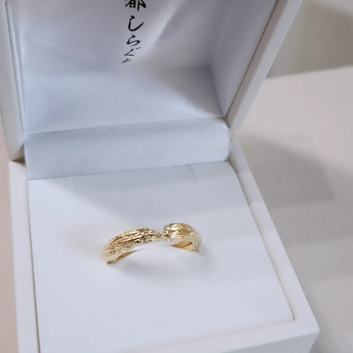 18金 稲穂の指輪 】18金指輪 k18 一粒万倍 京都アクセサリー 18金 稲穂の指輪 】18金指輪 k18 一粒万倍 京都アクセサリー