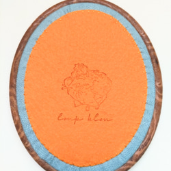 花かんむりのコマドリちゃん 刺繍フレーム 6枚目の画像