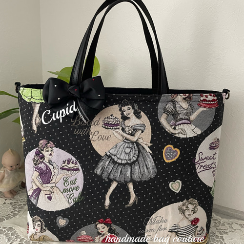 【日本限定】グッチ 2way トートバッグ マーモント リボン 黒 A4収納可 am-bag-016-1.jpg