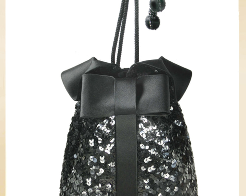 希少 アンティークビーズ　スパンコール シルク パーティー　バッグ アナスイ ANNA SUI パーティバッグ ビーズバッグ スパンコール