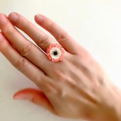 アネモネの指輪(コーラルピンク) 10枚目の画像