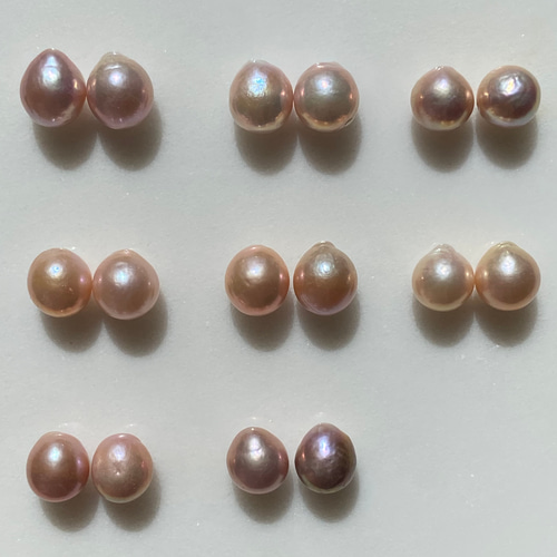 選べるパール ✨ 11〜13mm✨淡いパープル〜オレンジ✨淡水パール