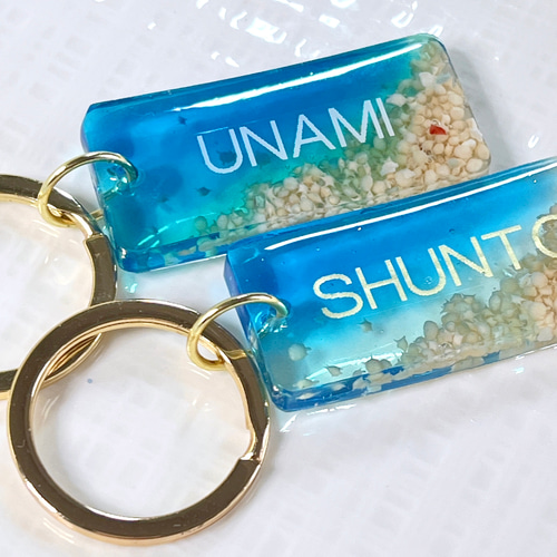 名入れレジンキーホルダー【☆星空☆様】確認用 ハンドメイド キーホルダー レジン 星空 - メルカリ 名入れレジン