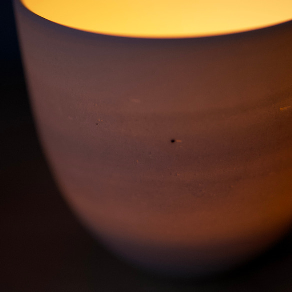 IRORI-BI CUP【陶器】キャンドルホルダー 寛ぎの時 リラックス 癒し テーブルランプ 5枚目の画像