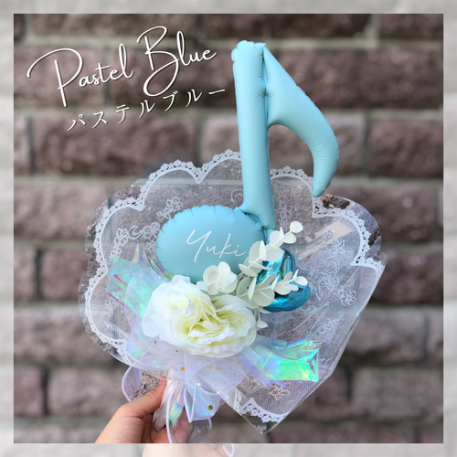 マカロンおんぷブーケ】バルーンブーケ プチギフト 発表会 誕生日 卒園  