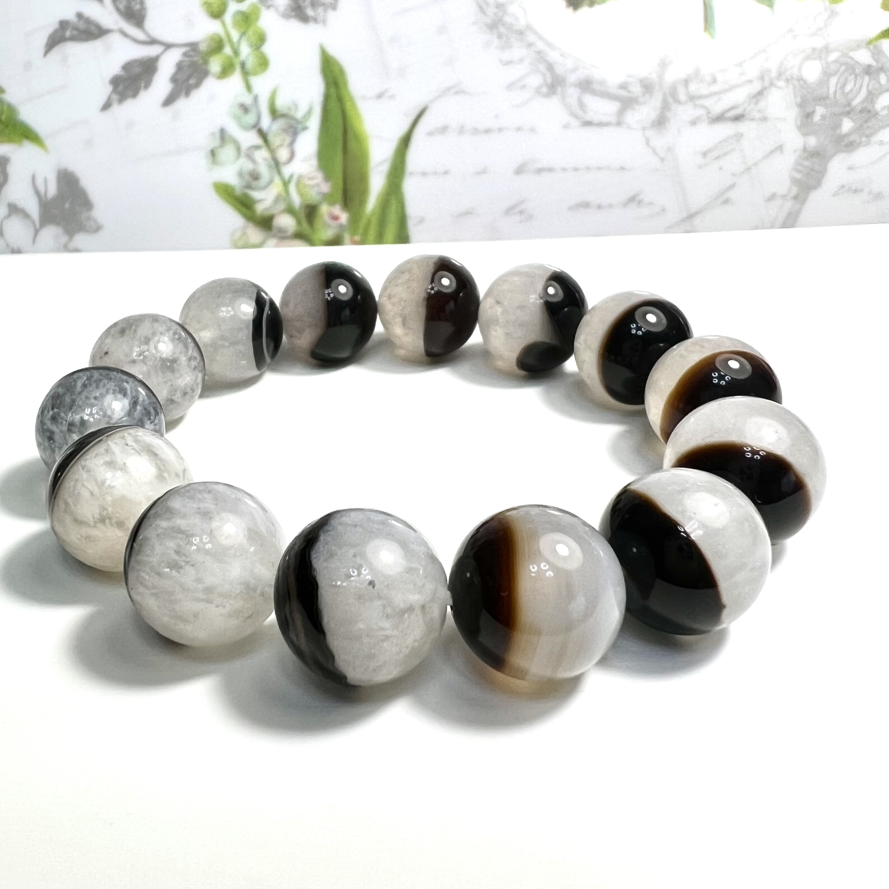 yaさま専用レア！アメジストと桜瑪瑙の共生 ジオード 天然石スフィア 水晶