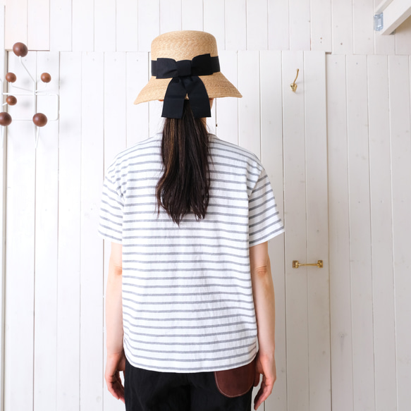 short sleeve cut & saw　off-white & light gray 第3張的照片