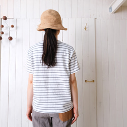 short sleeve cut & saw　off-white & light gray 第6張的照片