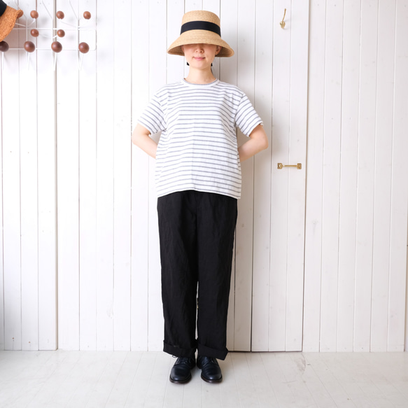 short sleeve cut & saw　off-white & light gray 第2張的照片