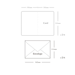 Mimosa // message cards（カード+封筒、各2枚入）　::　ミモザ　グリーティング　多目的カード 8枚目の画像