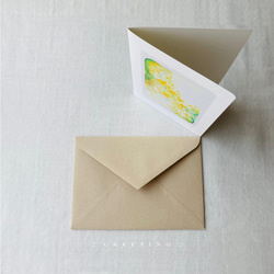 Mimosa // message cards（2組入／送料無料） 4枚目の画像