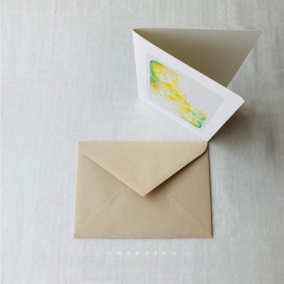 Message cards // Mimosa（2組入／送料無料） 4枚目の画像