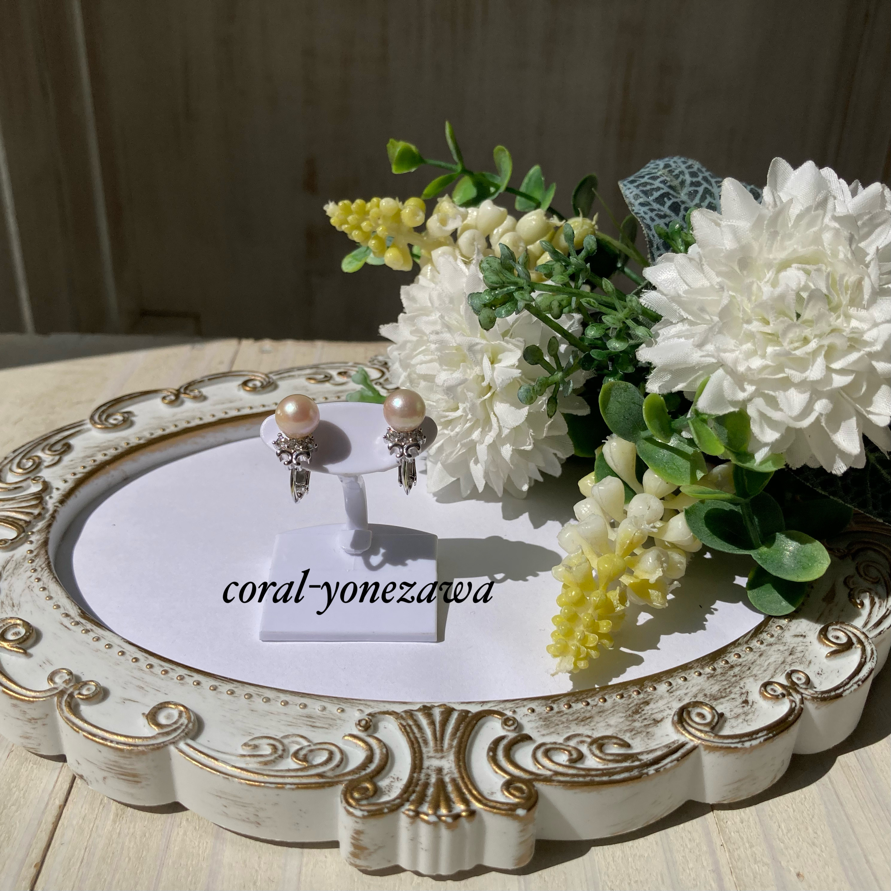 本真珠イヤリングsv.〜さまざまなスタイルに取り入れて〜