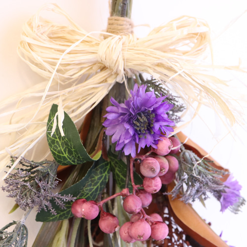 15.秋色紫陽花スワッグ bea6b8a6ecca419d00ebc4f397ca2c