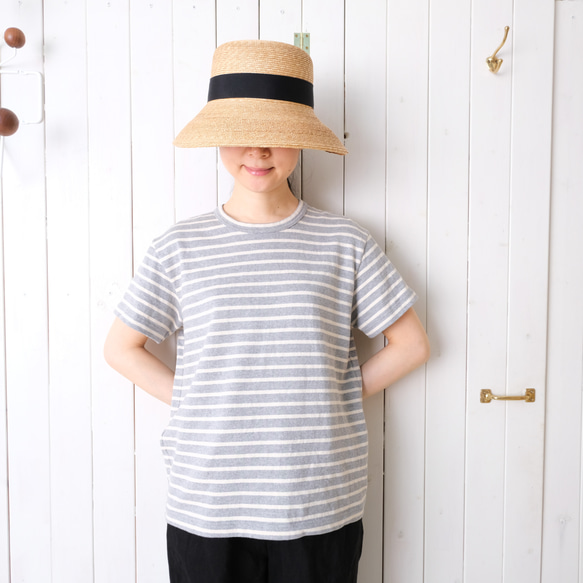 short sleeve cut & saw　off-white & light gray 第1張的照片