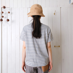 short sleeve cut & saw　off-white & light gray 第5張的照片