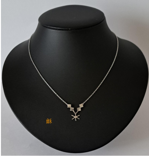 【楽】篆刻文字ペンダントネックレス（中）　WPN04