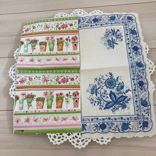 ペーパーナプキン 花柄 10種類各1枚セット ② その他素材 Y,sクラフト