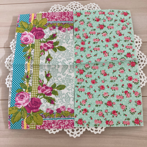 ペーパーナプキン 花柄 10種類各1枚セット ② その他素材 Y,sクラフト